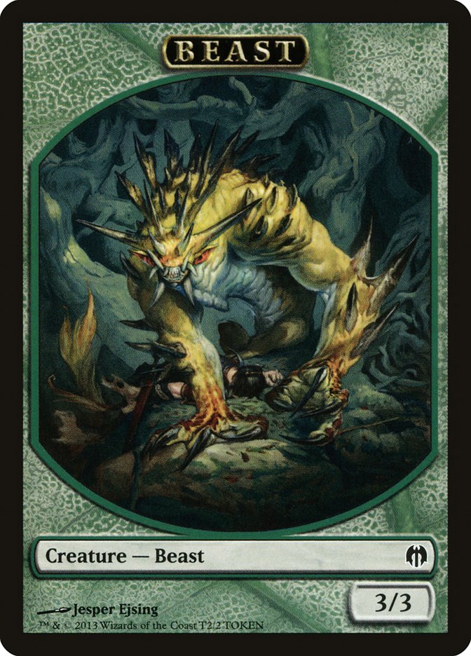 Beast Token [Duel Decks: Heroes vs. Monsters Tokens] | Impulse Games and Hobbies