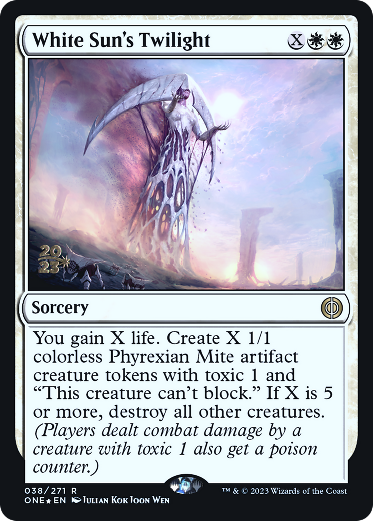 White Sun's Twilight [Phyrexia: All Will Be One Prerelease Promos] | Impulse Games and Hobbies