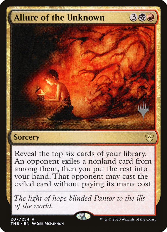 Allure of the Unknown (Promo Pack) [Theros Beyond Death Promos] | Impulse Games and Hobbies
