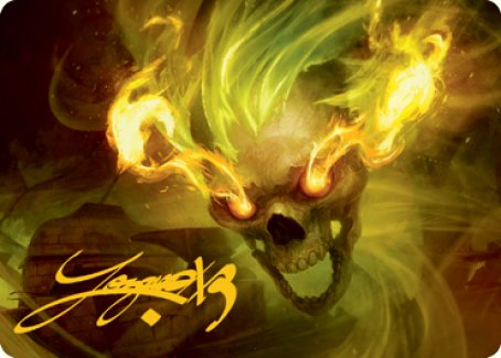 Flameskull Art Card (Gold-Stamped Signature) [Dungeons & Dragons: Adventures in the Forgotten Realms Art Series] | Impulse Games and Hobbies