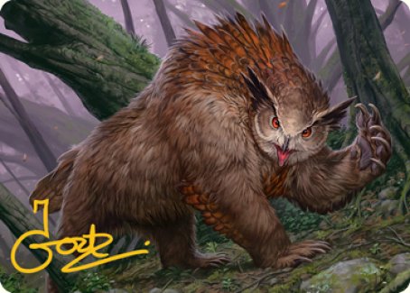 Owlbear Art Card (Gold-Stamped Signature) [Dungeons & Dragons: Adventures in the Forgotten Realms Art Series] | Impulse Games and Hobbies