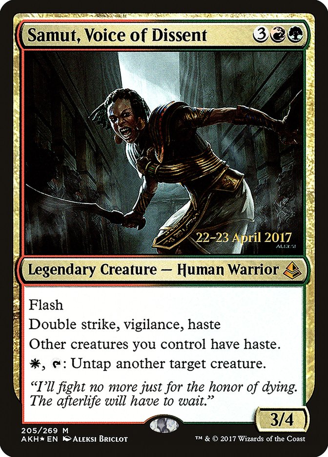 Samut, Voice of Dissent [Amonkhet Prerelease Promos] | Impulse Games and Hobbies