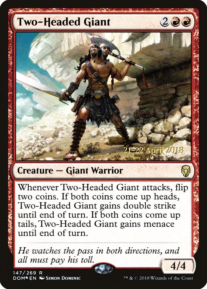 Two-Headed Giant [Dominaria Prerelease Promos] | Impulse Games and Hobbies