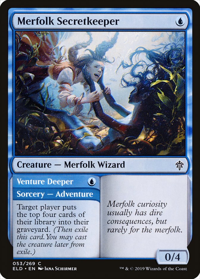 Merfolk Secretkeeper // Venture Deeper [Throne of Eldraine] | Impulse Games and Hobbies