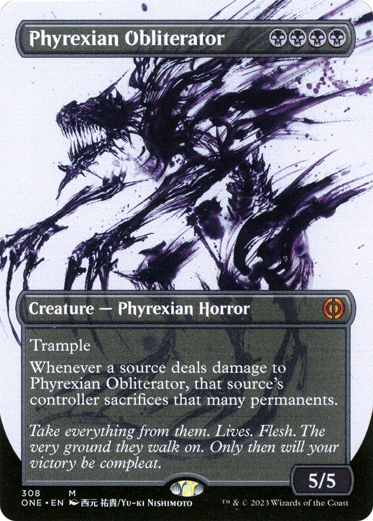 Phyrexian Obliterator (Borderless Ichor) [Phyrexia: All Will Be One] | Impulse Games and Hobbies