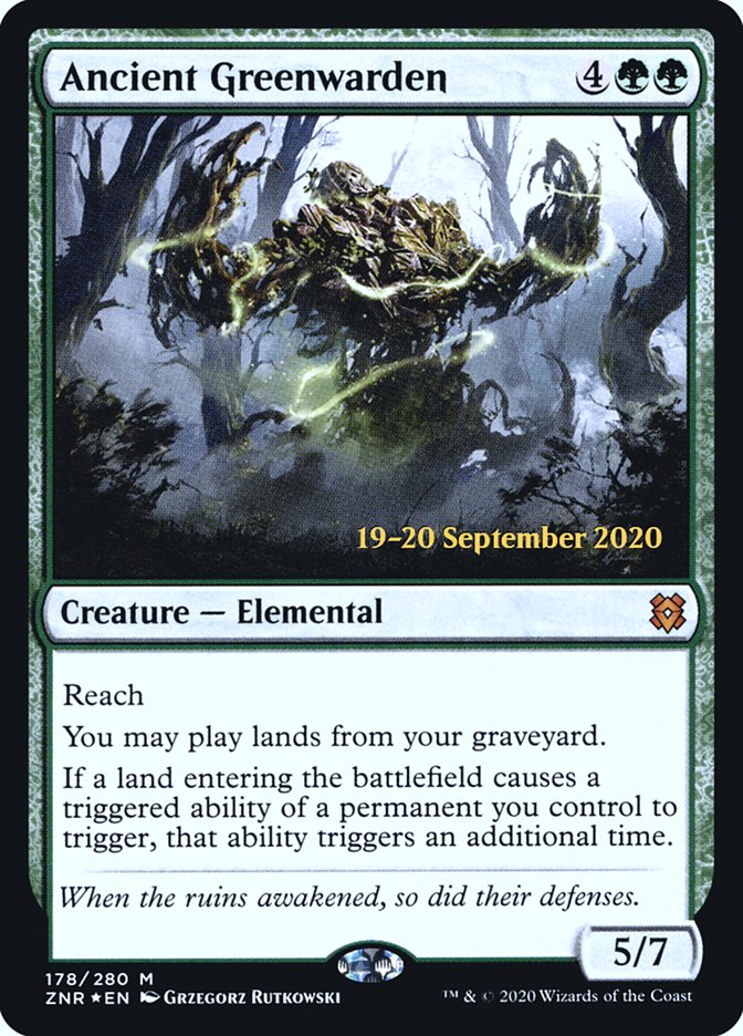 Ancient Greenwarden  [Zendikar Rising Prerelease Promos] | Impulse Games and Hobbies