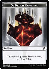Ob Nixilis, Reignited Emblem // Zombie (010) Double-Sided Token [Commander 2019 Tokens] | Impulse Games and Hobbies