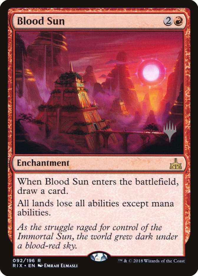 Blood Sun (Promo Pack) [Rivals of Ixalan Promos] | Impulse Games and Hobbies