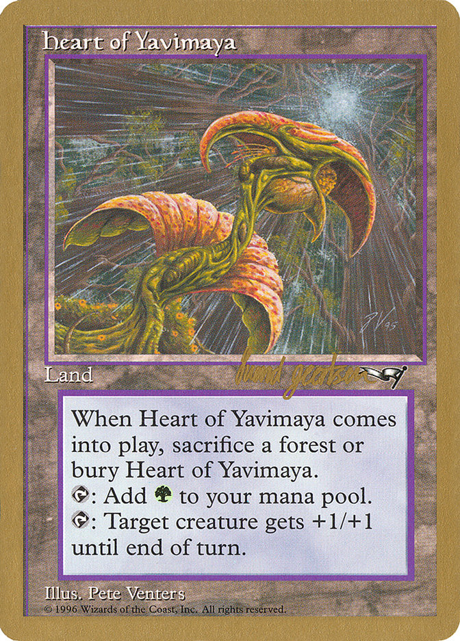 Heart of Yavimaya (Svend Geertsen) [World Championship Decks 1997] | Impulse Games and Hobbies