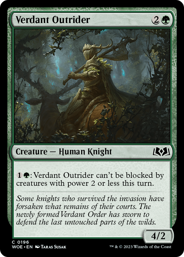 Verdant Outrider [Wilds of Eldraine] | Impulse Games and Hobbies