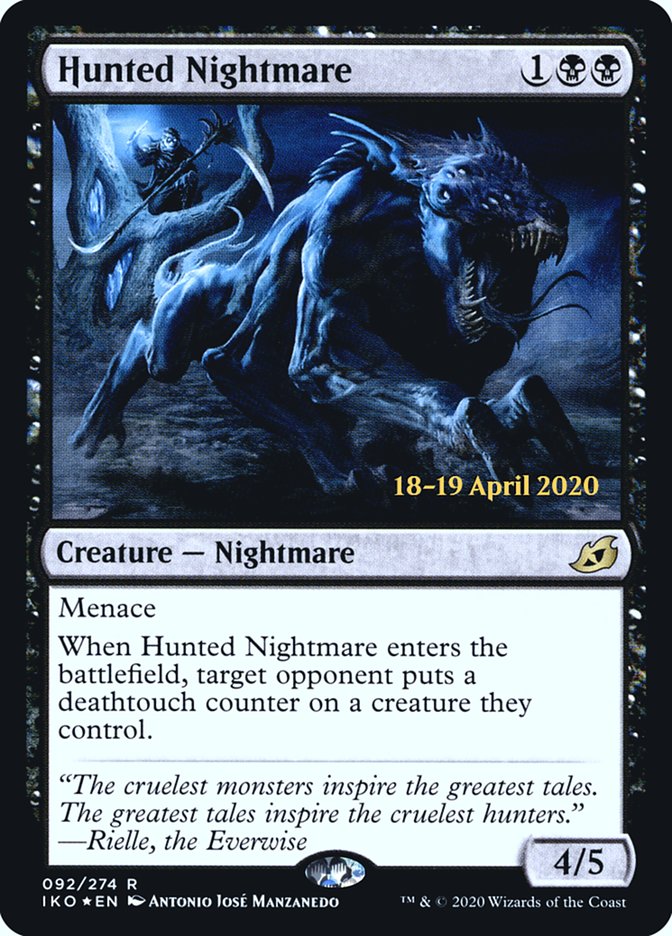 Hunted Nightmare  [Ikoria: Lair of Behemoths Prerelease Promos] | Impulse Games and Hobbies