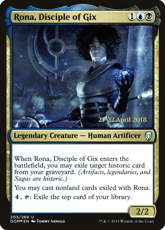 Rona, Disciple of Gix [Dominaria Prerelease Promos] | Impulse Games and Hobbies