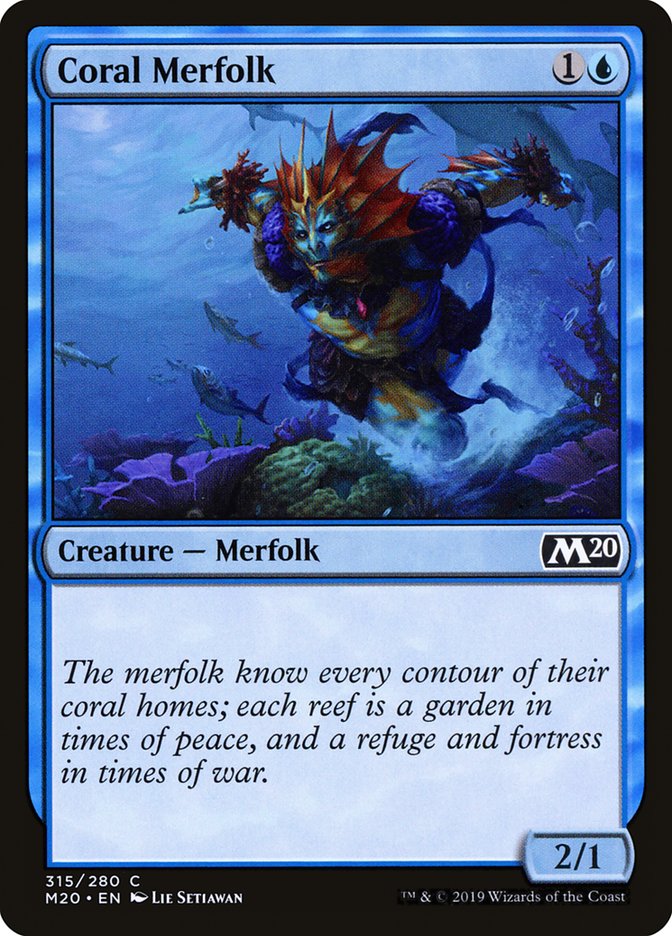 Coral Merfolk [Core Set 2020] | Impulse Games and Hobbies