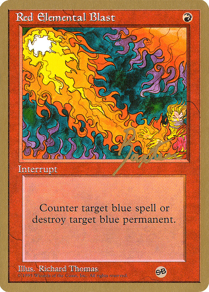 Red Elemental Blast (George Baxter) (SB) [Pro Tour Collector Set] | Impulse Games and Hobbies