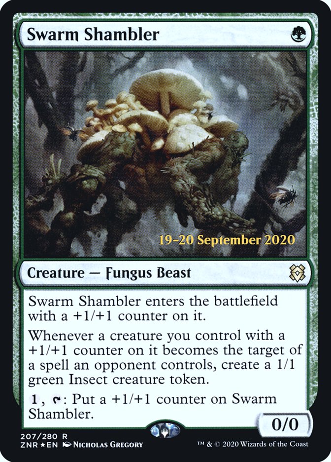 Swarm Shambler  [Zendikar Rising Prerelease Promos] | Impulse Games and Hobbies