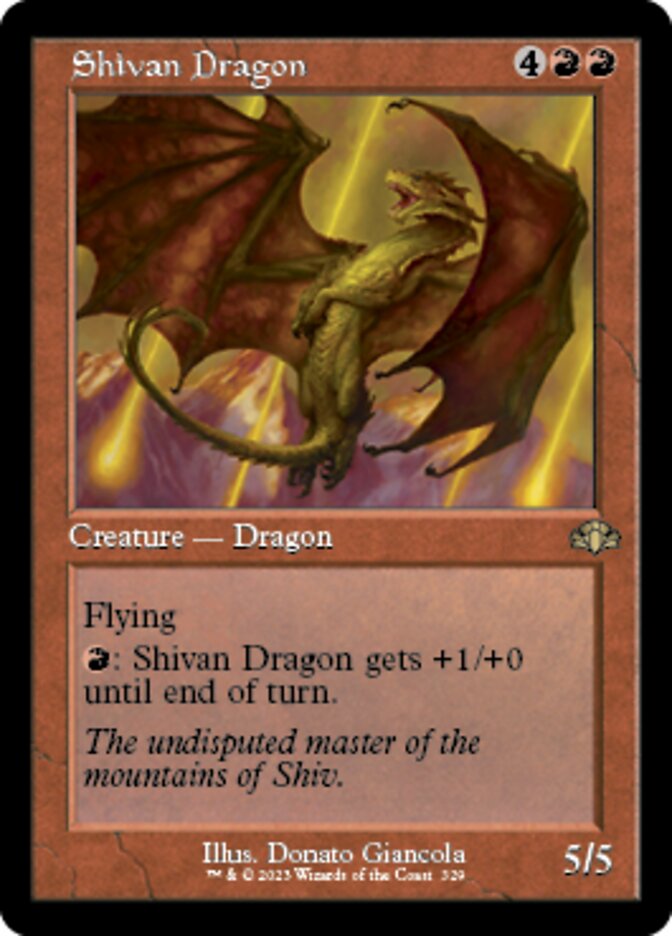 Shivan Dragon (Retro) [Dominaria Remastered] | Impulse Games and Hobbies