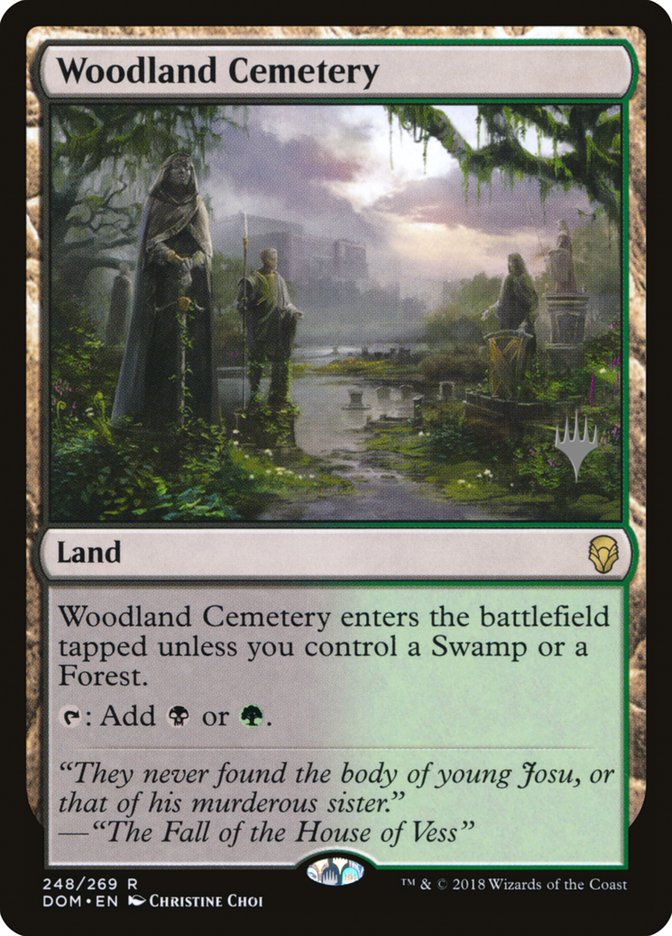 Woodland Cemetery (Promo Pack) [Dominaria Promos] | Impulse Games and Hobbies