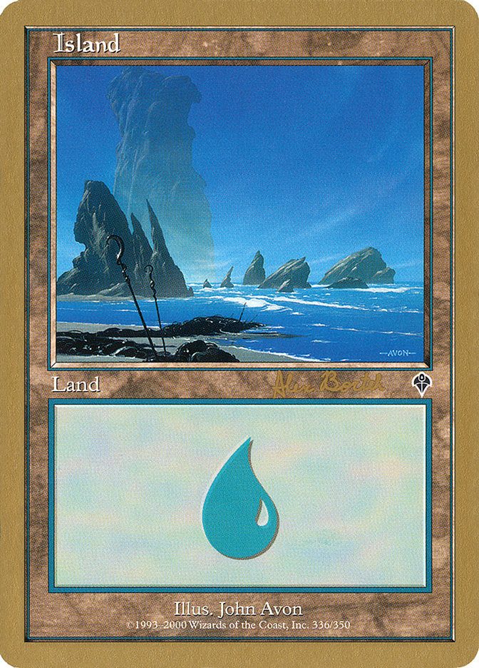 Island (ab336a) (Alex Borteh) [World Championship Decks 2001] | Impulse Games and Hobbies