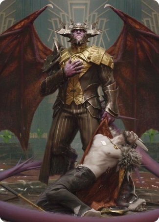 Ob Nixilis, the Adversary 1 Art Card [Streets of New Capenna Art Series] | Impulse Games and Hobbies