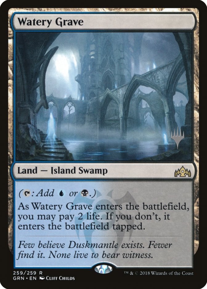 Watery Grave (Promo Pack) [Guilds of Ravnica Promos] | Impulse Games and Hobbies