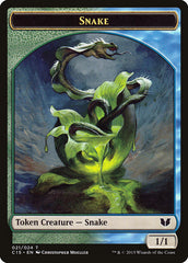 Snake (021) // Saproling Double-Sided Token [Commander 2015 Tokens] | Impulse Games and Hobbies