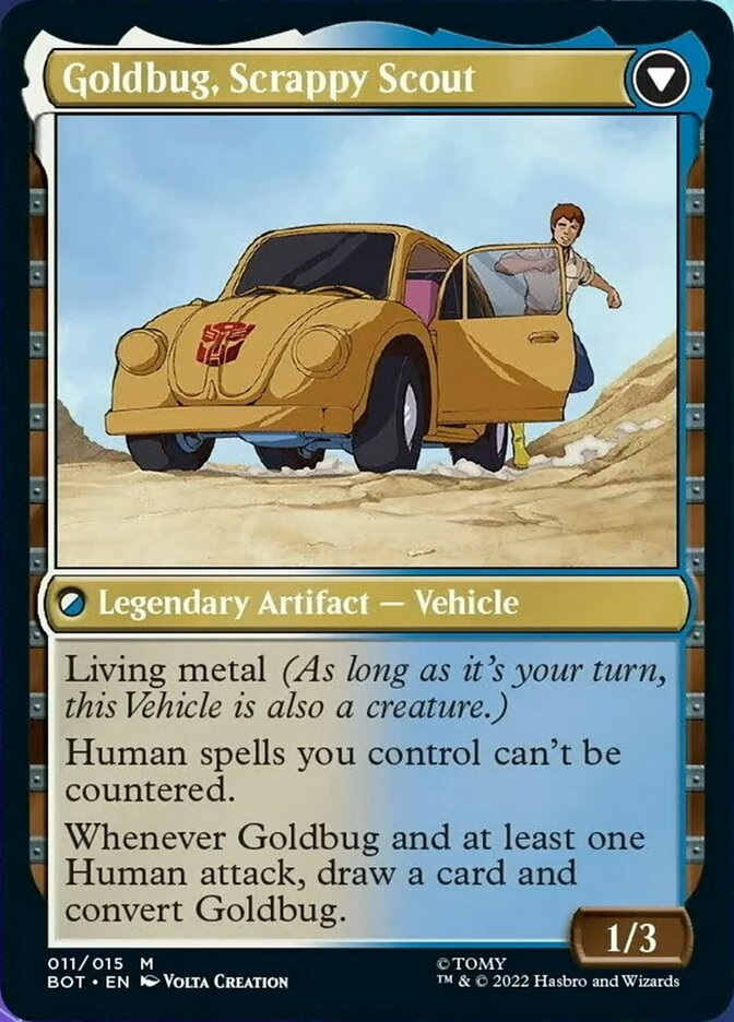 Goldbug, Humanity's Ally // Goldbug, Scrappy Scout [Universes Beyond: Transformers] | Impulse Games and Hobbies