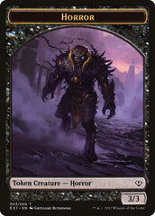 Horror // Zombie Double-Sided Token [Archenemy: Nicol Bolas Tokens] | Impulse Games and Hobbies