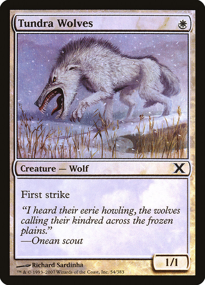 Tundra Wolves (Premium Foil) [Tenth Edition] | Impulse Games and Hobbies