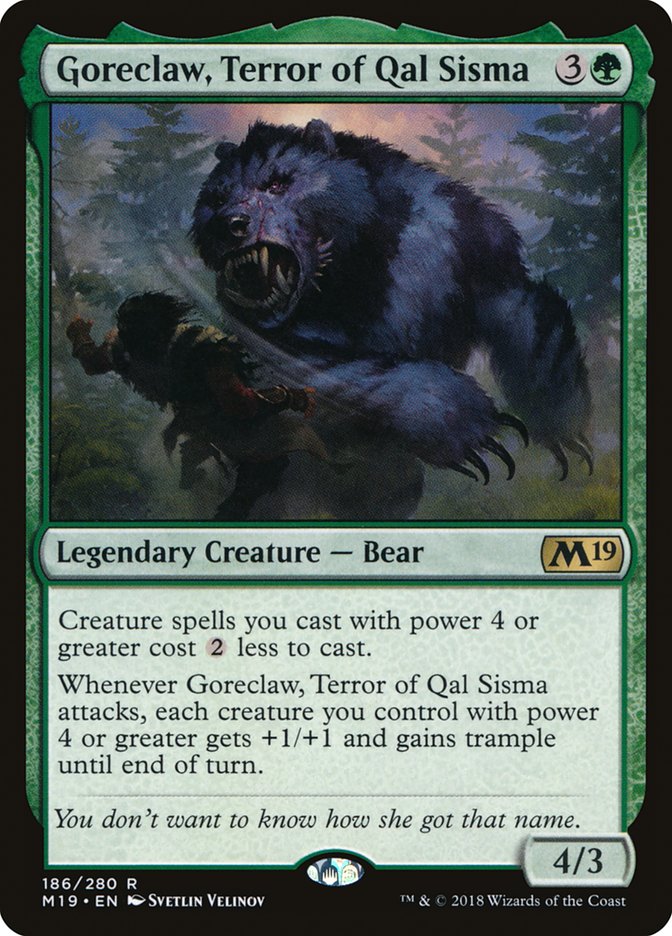 Goreclaw, Terror of Qal Sisma [Core Set 2019] | Impulse Games and Hobbies