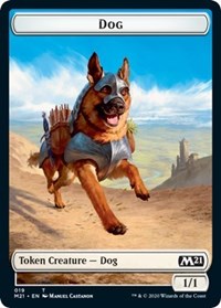 Dog // Weird Double-sided Token [Core Set 2021 Tokens] | Impulse Games and Hobbies