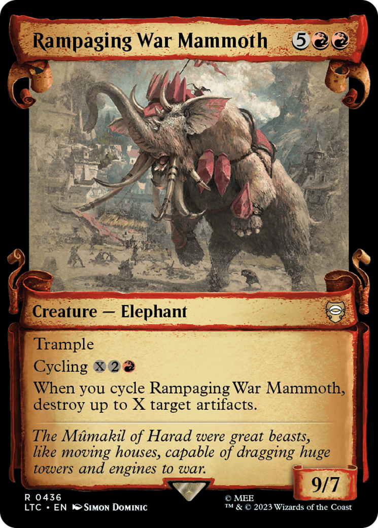 Rampaging War Mammoth [The Lord of the Rings: Tales of Middle-Earth Commander Showcase Scrolls] | Impulse Games and Hobbies