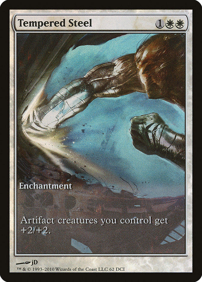 Tempered Steel (Game Day) (Extended Art) [Scars of Mirrodin Promos] | Impulse Games and Hobbies