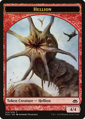 Zombie // Hellion Double-Sided Token [Planechase Anthology Tokens] | Impulse Games and Hobbies