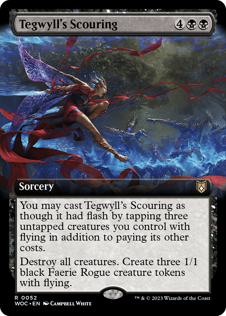 Tegwyll's Scouring (Extended Art) [Wilds of Eldraine Commander] | Impulse Games and Hobbies