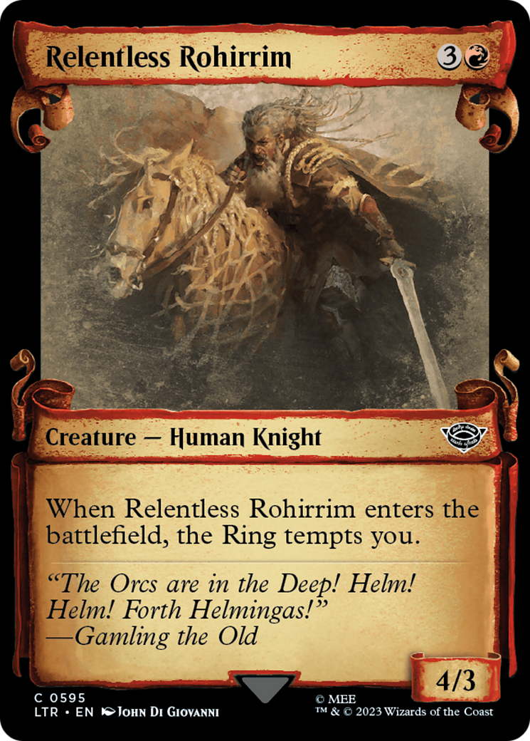 Relentless Rohirrim [The Lord of the Rings: Tales of Middle-Earth Showcase Scrolls] | Impulse Games and Hobbies