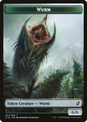 Beast (013) // Wurm Double-Sided Token [Commander 2019 Tokens] | Impulse Games and Hobbies