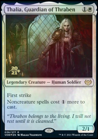 Thalia, Guardian of Thraben [Innistrad: Crimson Vow Prerelease Promos] | Impulse Games and Hobbies