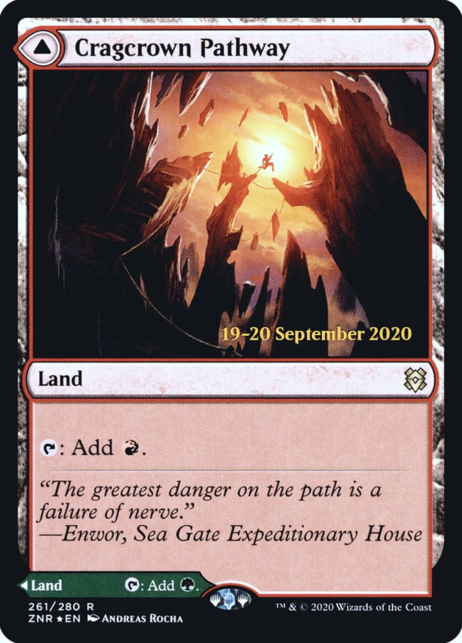 Cragcrown Pathway // Timbercrown Pathway  [Zendikar Rising Prerelease Promos] | Impulse Games and Hobbies
