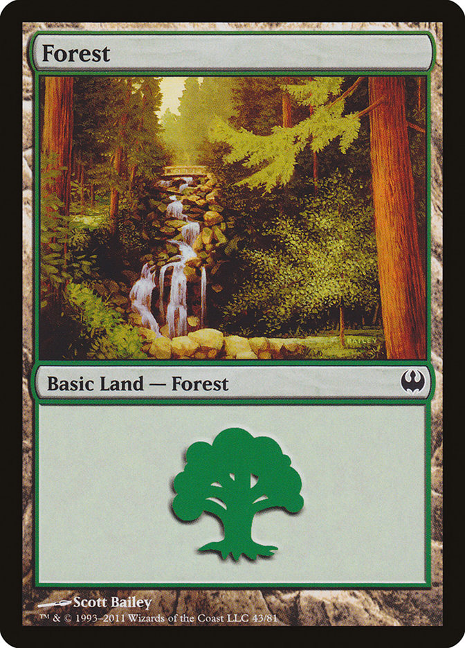 Forest (43) [Duel Decks: Knights vs. Dragons] | Impulse Games and Hobbies