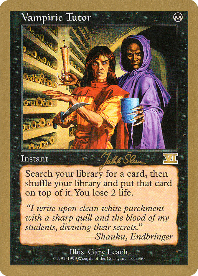 Vampiric Tutor (Jakub Slemr) [World Championship Decks 1999] | Impulse Games and Hobbies