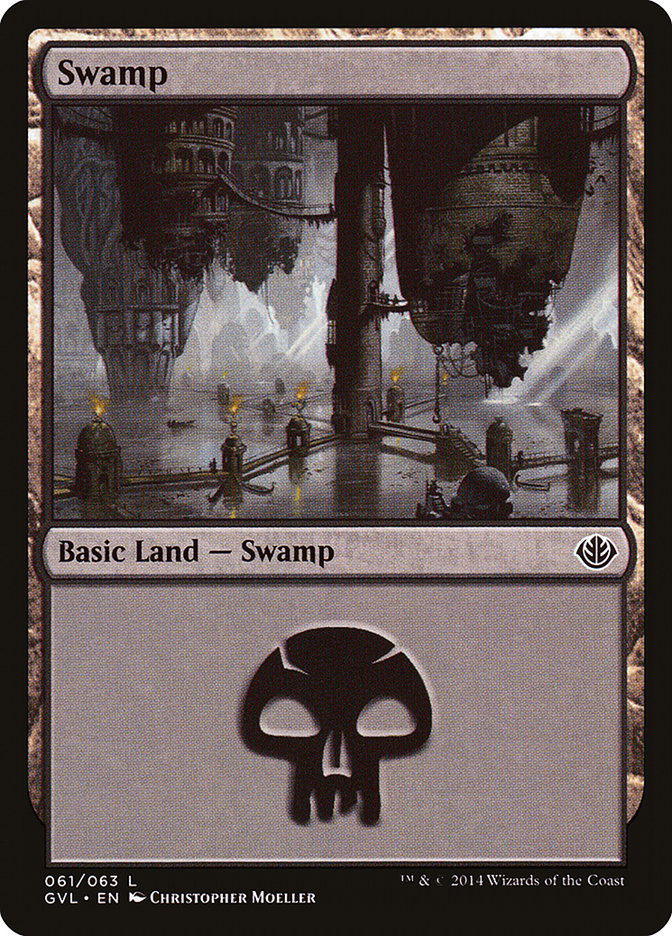 Swamp (61) (Garruk vs. Liliana) [Duel Decks Anthology] | Impulse Games and Hobbies