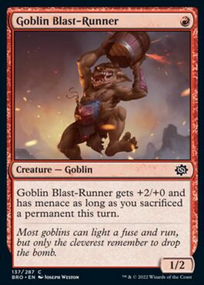 Goblin Blast-Runner [The Brothers' War] | Impulse Games and Hobbies