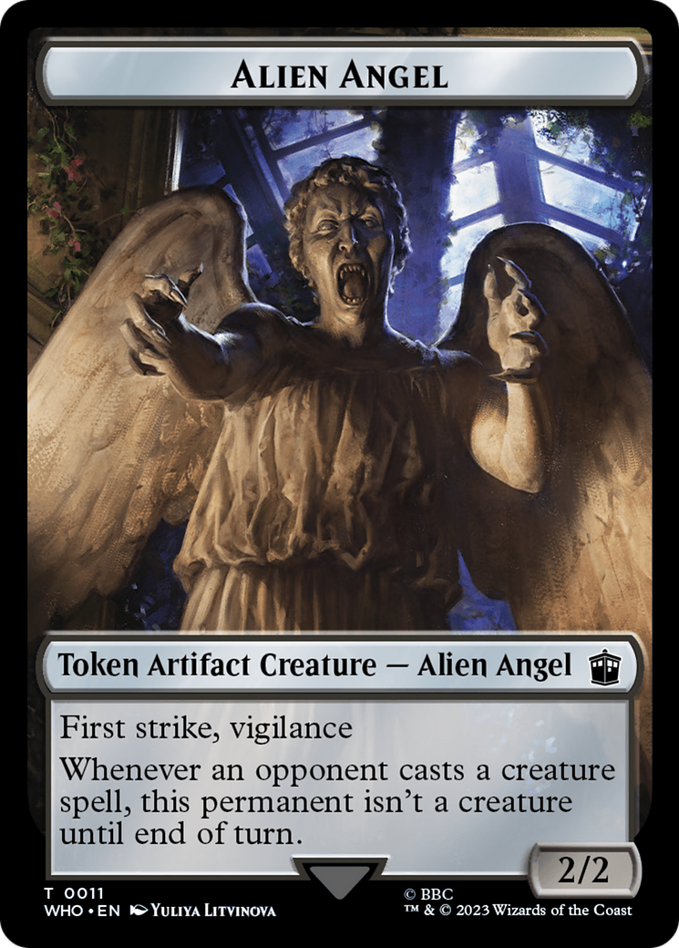 Alien Angel // Food (0025) Double-Sided Token [Doctor Who Tokens] | Impulse Games and Hobbies