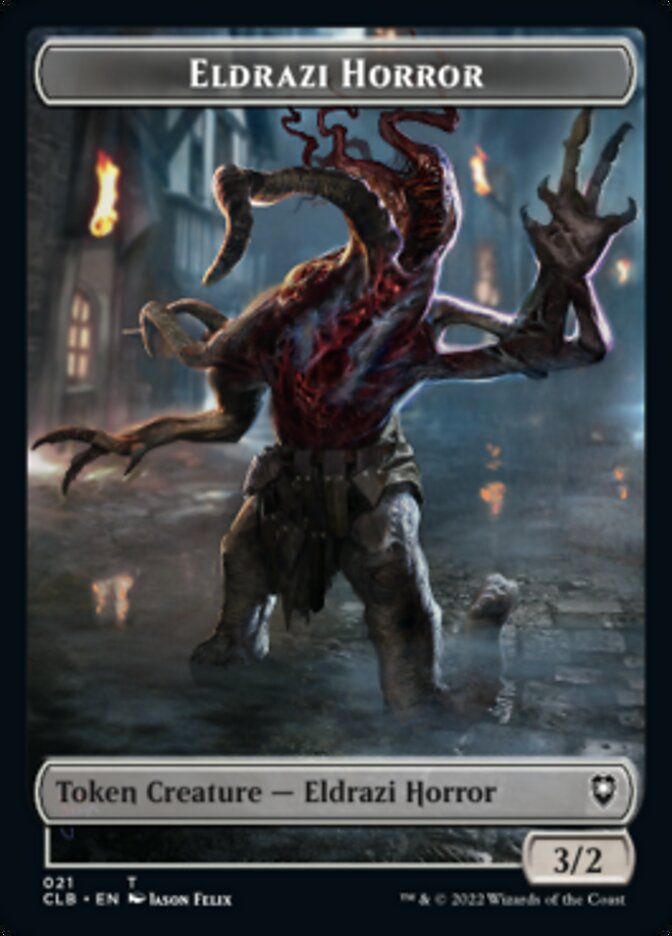 Horror // Eldrazi Horror Double-sided Token [Commander Legends: Battle for Baldur's Gate Tokens] | Impulse Games and Hobbies