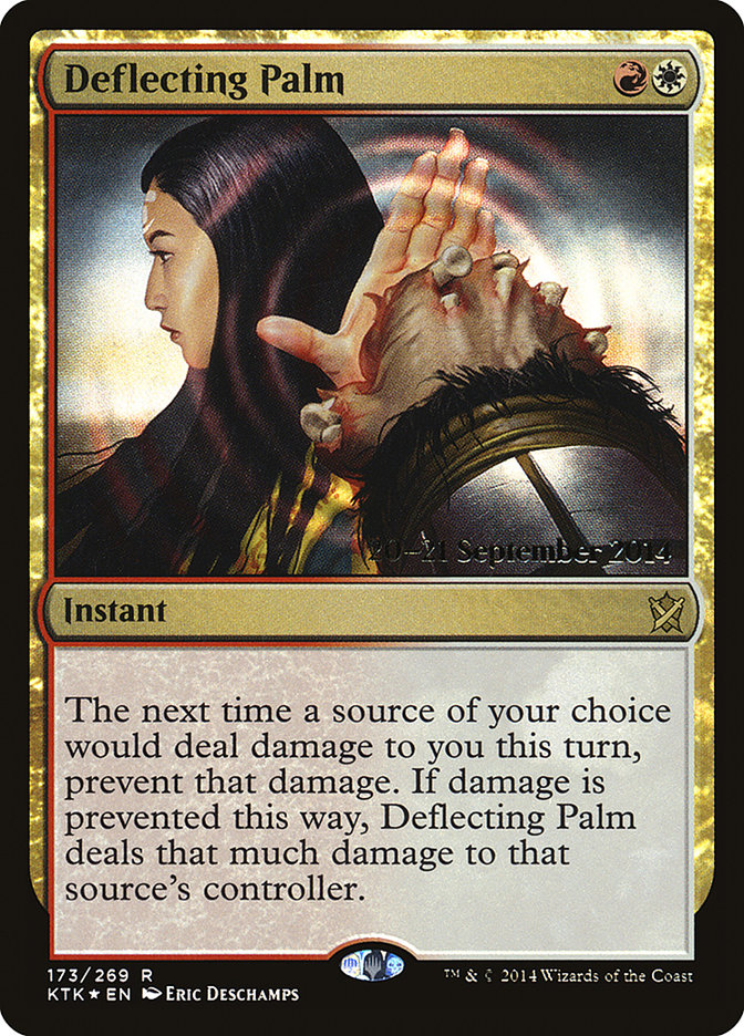 Deflecting Palm  [Khans of Tarkir Prerelease Promos] | Impulse Games and Hobbies