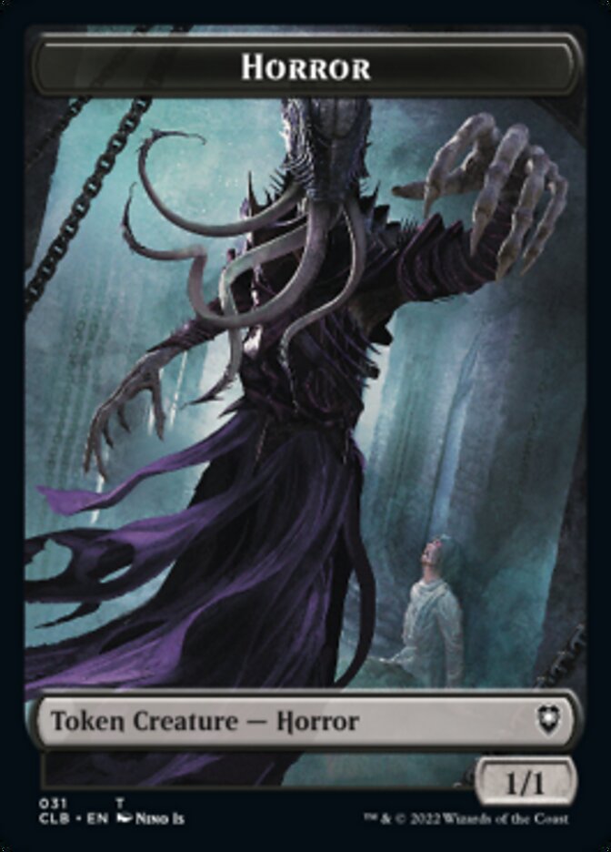 Horror // Eldrazi Horror Double-sided Token [Commander Legends: Battle for Baldur's Gate Tokens] | Impulse Games and Hobbies