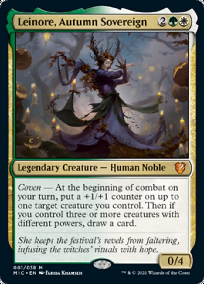 Leinore, Autumn Sovereign (Display Commander) [Innistrad: Midnight Hunt Commander] | Impulse Games and Hobbies