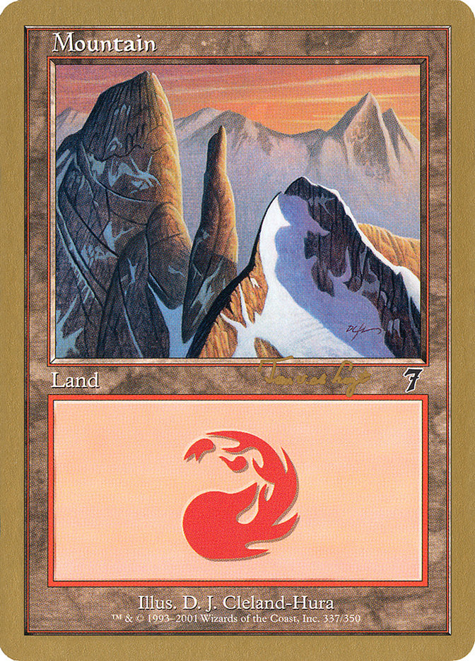 Mountain (337) (Tom van de Logt) [World Championship Decks 2001] | Impulse Games and Hobbies