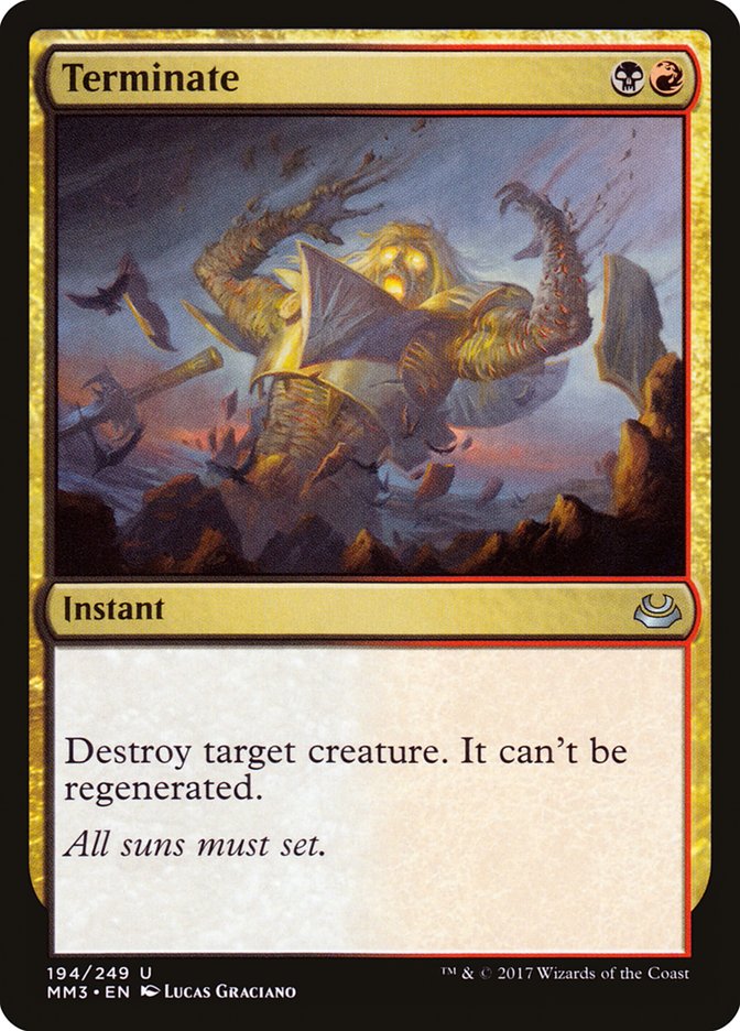 Terminate [Modern Masters 2017] | Impulse Games and Hobbies
