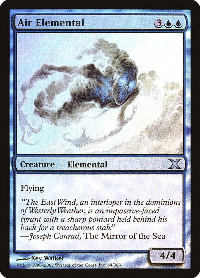 Air Elemental (Premium Foil) [Tenth Edition] | Impulse Games and Hobbies